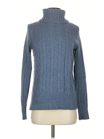 Pre-owned Jcrew Turtleneck Sweater In Blue