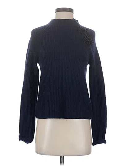Pre-owned Jcrew Turtleneck Sweater In Blue
