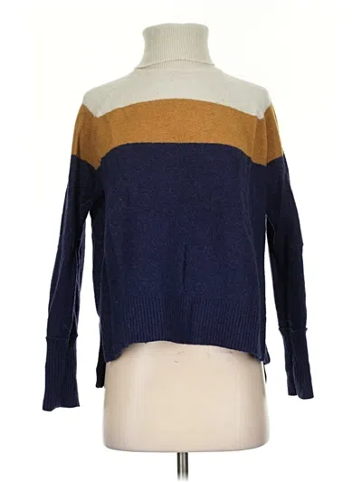 Pre-owned Jcrew Turtleneck Sweater In Blue