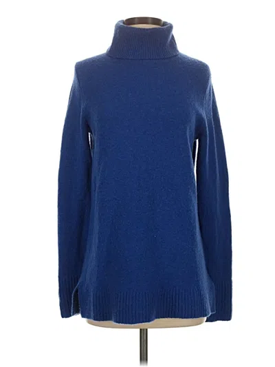 Pre-owned Jcrew Turtleneck Sweater In Blue