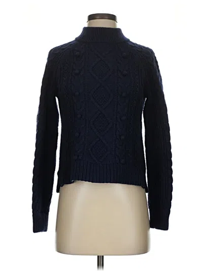 Pre-owned Jcrew Turtleneck Sweater In Blue