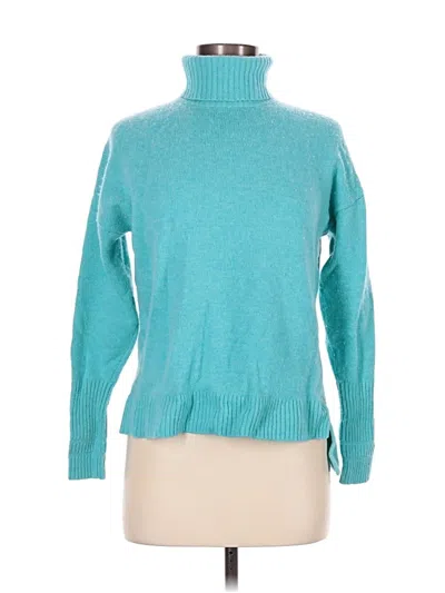 Pre-owned Jcrew Turtleneck Sweater In Blue