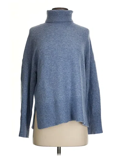 Pre-owned Jcrew Turtleneck Sweater In Blue