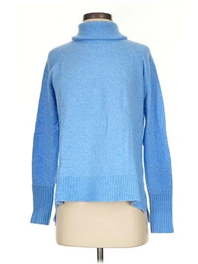 Pre-owned Jcrew Turtleneck Sweater In Blue