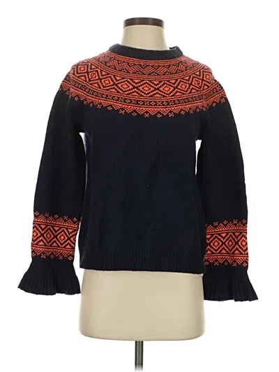 Pre-owned Jcrew Turtleneck Sweater In Blue