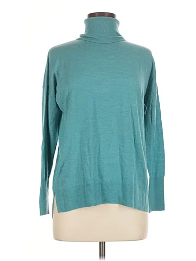 Pre-owned Jcrew Turtleneck Sweater In Blue