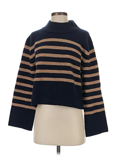 Pre-owned Jcrew Turtleneck Sweater In Blue