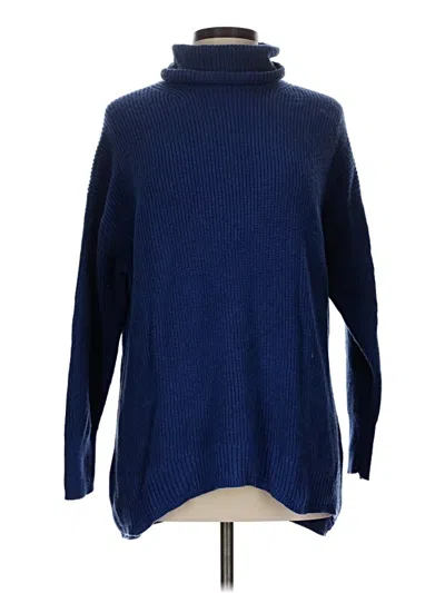 Pre-owned Jcrew Turtleneck Sweater In Blue