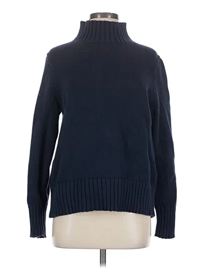 Pre-owned Jcrew Turtleneck Sweater In Blue