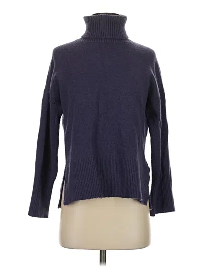 Pre-owned Jcrew Turtleneck Sweater In Blue