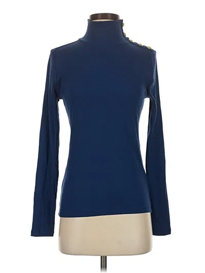 Pre-owned Jcrew Turtleneck Sweater In Blue