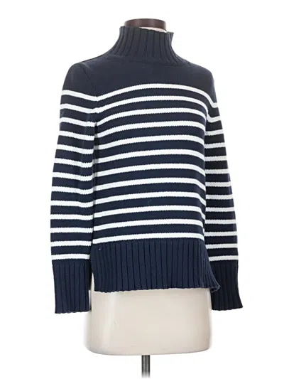 Pre-owned Jcrew Turtleneck Sweater In Blue