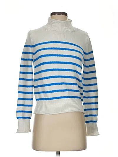 Pre-owned Jcrew Turtleneck Sweater In Blue