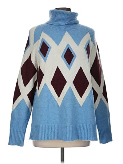Pre-owned Jcrew Turtleneck Sweater In Blue