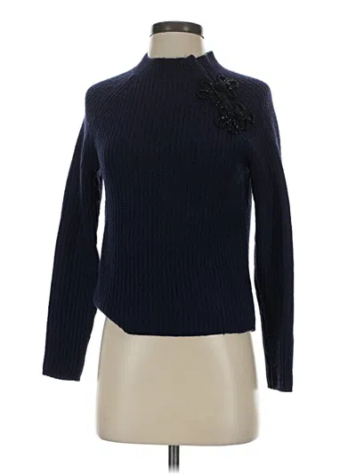 Pre-owned Jcrew Turtleneck Sweater In Blue