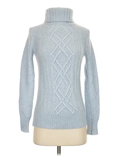 Pre-owned Jcrew Turtleneck Sweater In Blue