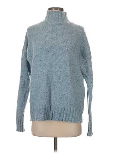 Pre-owned Jcrew Turtleneck Sweater In Blue