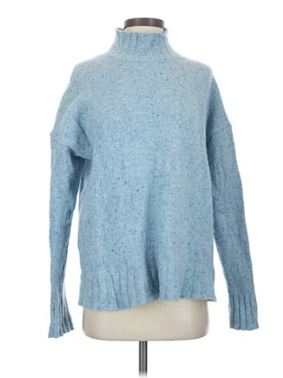 Pre-owned Jcrew Turtleneck Sweater In Blue