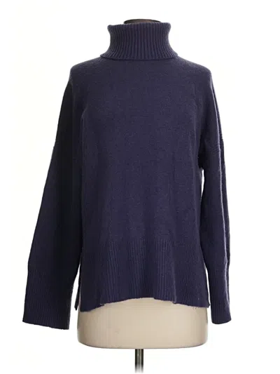 Pre-owned Jcrew Turtleneck Sweater In Blue