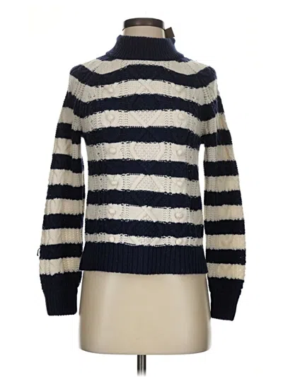 Pre-owned Jcrew Turtleneck Sweater In Blue