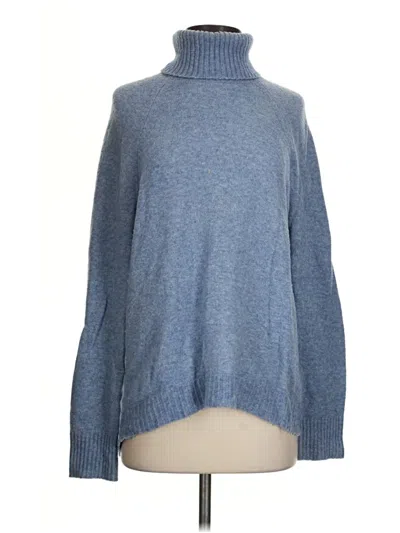 Pre-owned Jcrew Turtleneck Sweater In Blue