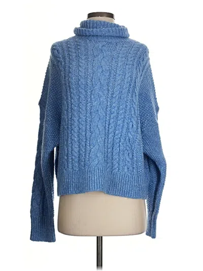 Pre-owned Jcrew Turtleneck Sweater In Blue