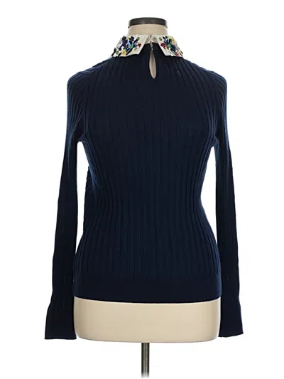 Pre-owned Jcrew Turtleneck Sweater In Blue