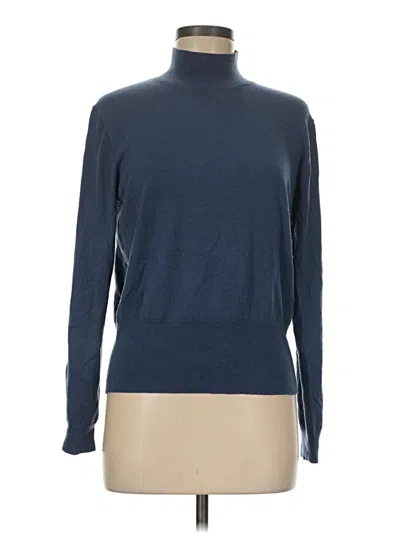 Pre-owned Jcrew Turtleneck Sweater In Blue