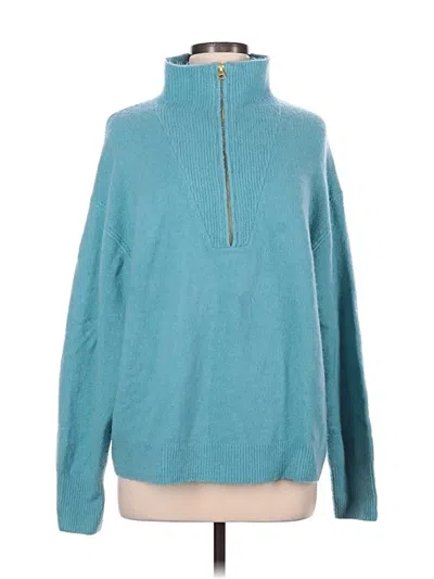 Pre-owned Jcrew Turtleneck Sweater In Blue