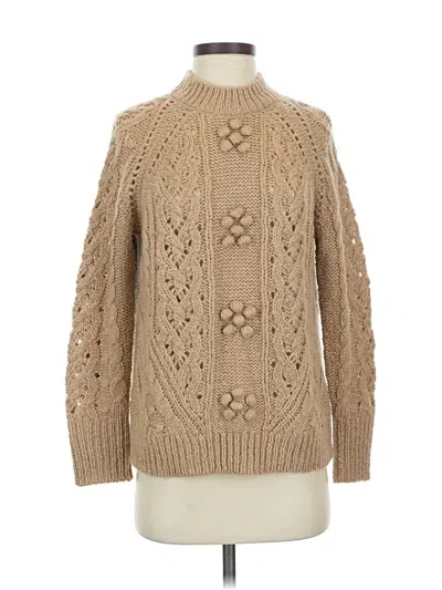 Pre-owned Jcrew Turtleneck Sweater In Brown