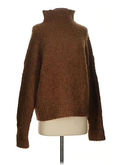 Pre-owned Jcrew Turtleneck Sweater In Brown