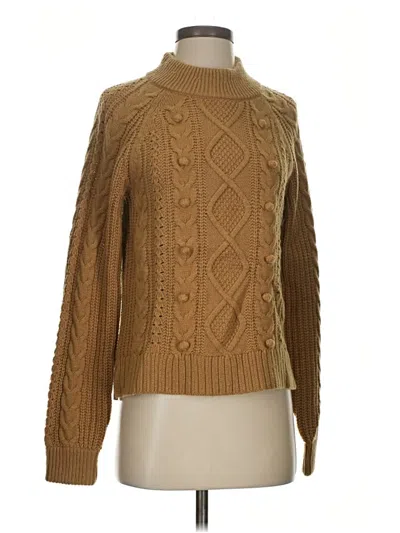 Pre-owned Jcrew Turtleneck Sweater In Brown