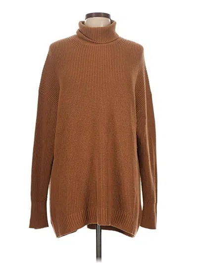Pre-owned Jcrew Turtleneck Sweater In Brown