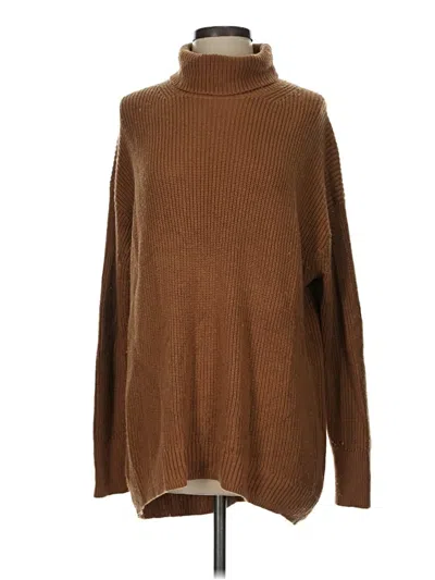 Pre-owned Jcrew Turtleneck Sweater In Brown