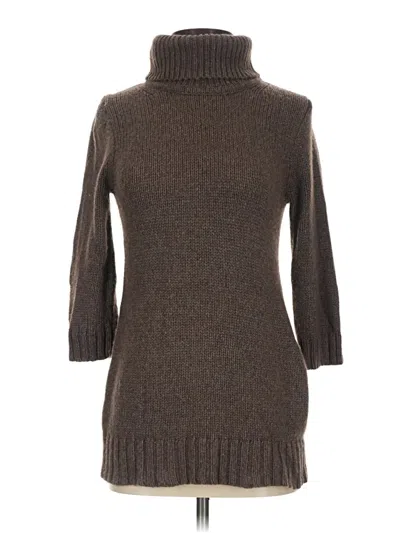 Pre-owned Jcrew Turtleneck Sweater In Brown