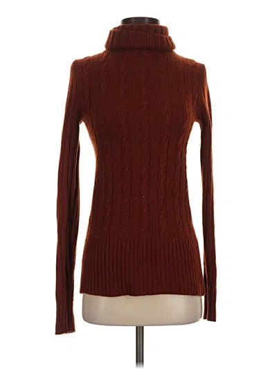 Pre-owned Jcrew Turtleneck Sweater In Brown