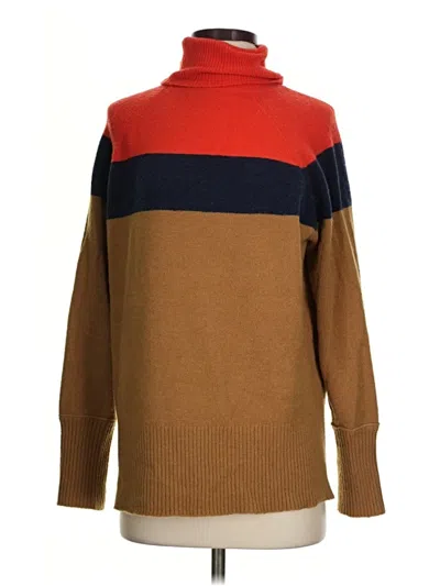Pre-owned Jcrew Turtleneck Sweater In Brown