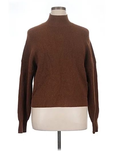 Pre-owned Jcrew Turtleneck Sweater In Brown
