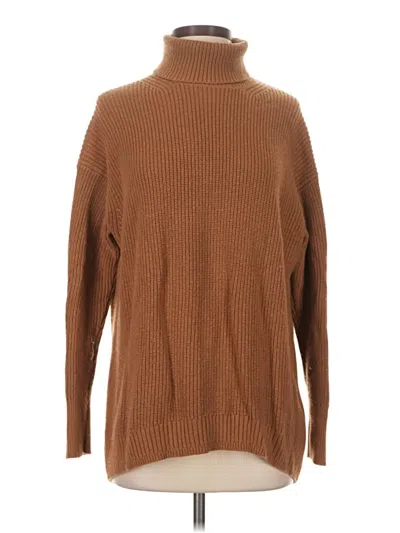 Pre-owned Jcrew Turtleneck Sweater In Brown