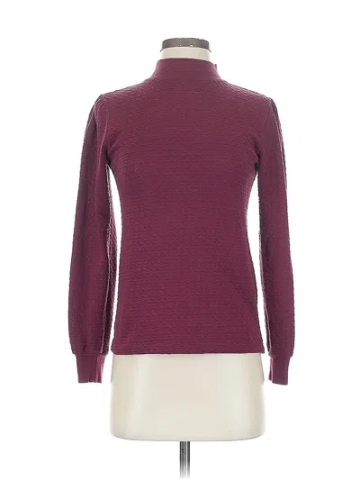 Pre-owned Jcrew Turtleneck Sweater In Burgundy