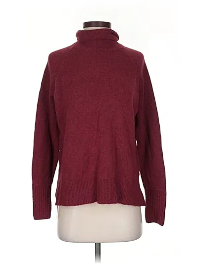 Pre-owned Jcrew Turtleneck Sweater In Burgundy