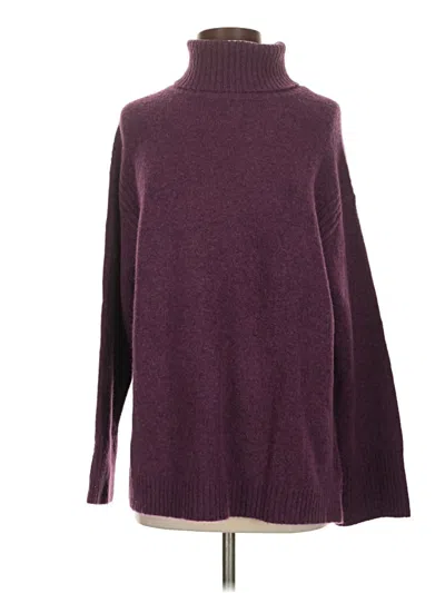 Pre-owned Jcrew Turtleneck Sweater In Burgundy