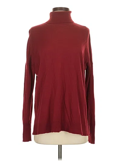 Pre-owned Jcrew Turtleneck Sweater In Burgundy