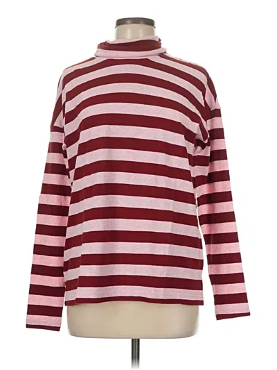 Pre-owned Jcrew Turtleneck Sweater In Burgundy