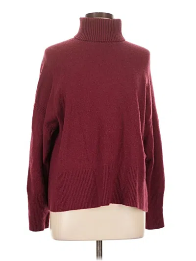 Pre-owned Jcrew Turtleneck Sweater In Burgundy