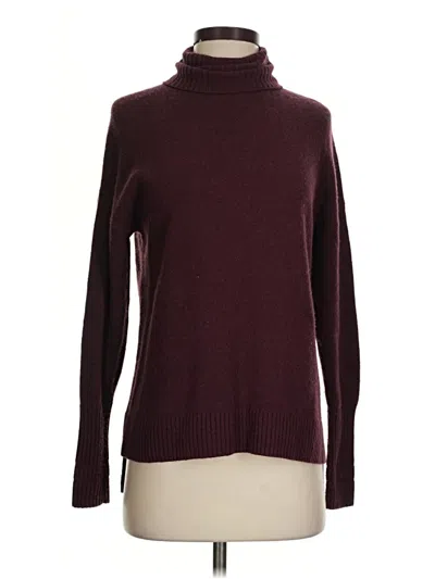 Pre-owned Jcrew Turtleneck Sweater In Burgundy