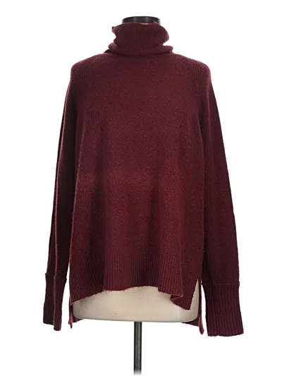 Pre-owned Jcrew Turtleneck Sweater In Burgundy