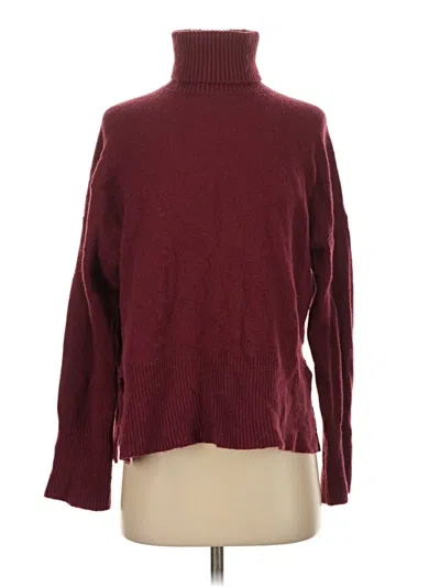 Pre-owned Jcrew Turtleneck Sweater In Burgundy