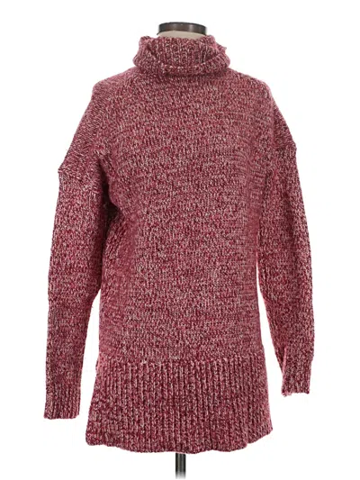 Pre-owned Jcrew Turtleneck Sweater In Burgundy