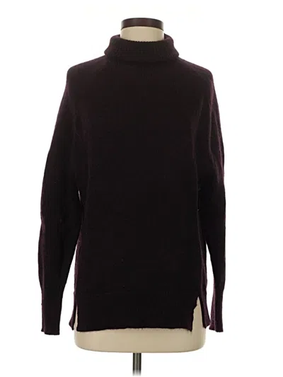 Pre-owned Jcrew Turtleneck Sweater In Burgundy